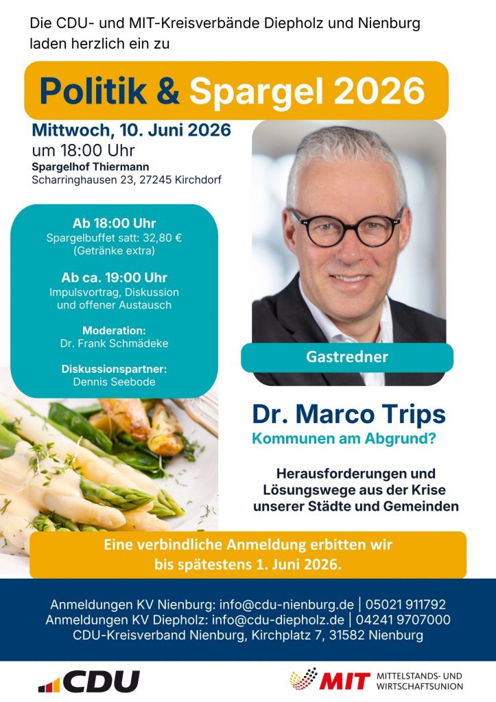 Politik und Spargel 2026: Dr. Marco Trips spricht über die Zukunft unserer Kommunen