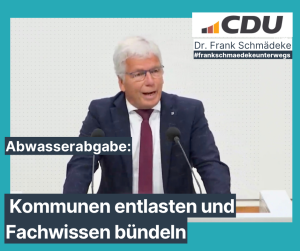 Abwasserabgabe: Kommunen entlasten und Fachwissen bündeln